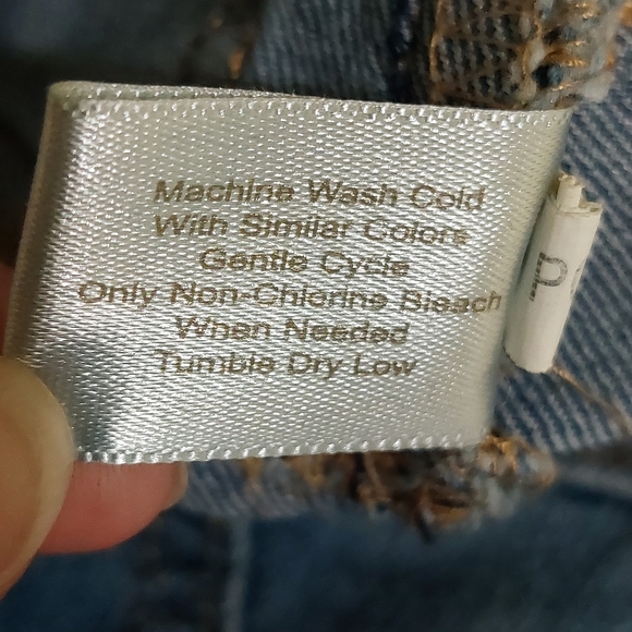 Boston Proper Plus Size 14 Glitter Pull-on Blue Denim Jean Jegging Pants - Picture 9 of 12